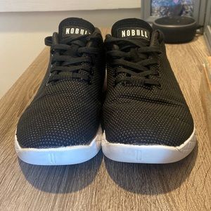NoBull black white trainer (womens). Size 7.5.